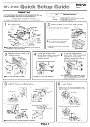 Brother International 3100c Quick Setup Guide - English