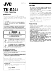 JVC TK-S241U TK-S241U CCTV Camera  Instruction Manual        (277KB)