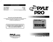 Pyle PDMX4L PDMX4L Manual 1