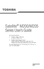 Toshiba Satellite M205-S7453 User Guide