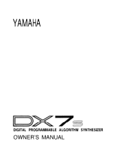 Yamaha DX7s Owner's Manual (image)
