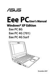 Asus Eee PC 8G XP User Manual