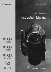Canon VIXIA HF M30 VIXIA HF M30/HF M31/HF M300 Instruction Manual