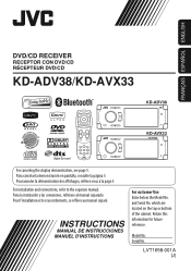 JVC KD AVX33 Instructions