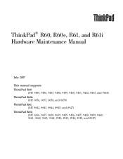 Lenovo 06574MU Hardware Maintenance Manual
