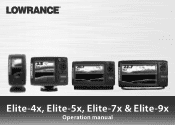 Lowrance Elite-4x CHIRP Elite-x Series Operation Manual - EN