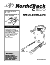 NordicTrack C 200 Treadmill Romainian Manual