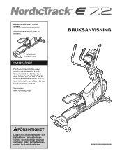 NordicTrack E 7.2 Elliptical Swedish Manual