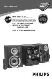 Philips FW-C527 User manual
