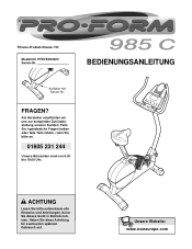 ProForm 985c German Manual