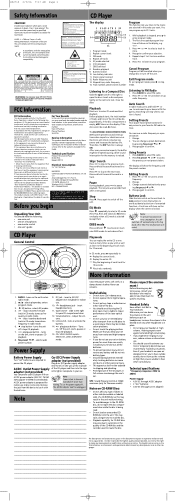 RCA RP2715 User Manual - RP2715