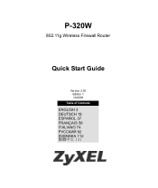 ZyXEL P-320W Quick Start Guide