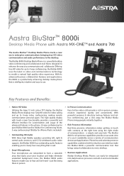 Aastra BluStar 8000i Aastra BluStar 8000i with Aastra MX-ONE/Aastra 700