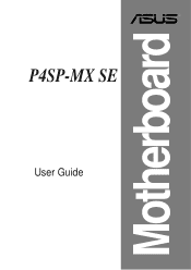 Asus P4SP-MX SE P4SP-MX SE English User Manual E1676a