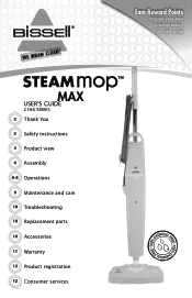 Bissell Spiffy® Steam Mop Max 21H6P User Guide