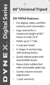 Dynex DX-TRP60 User Manual (English)