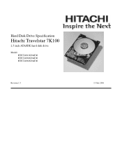 Hitachi 7K100 Hard Drive Specifications