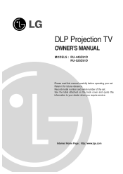 LG RU52SZ61D Owners Manual