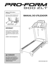ProForm 900 Zlt Treadmill Portuguese Manual