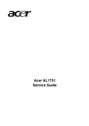 Acer AL1751 AL1751 Service Guide