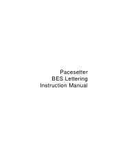 Brother International BES Lettering INSTRUCTION MANUAL - English