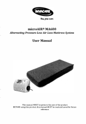 Invacare MA600 Owners Manual