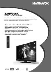 Magnavox 32MV306X/F7 Leaflet English