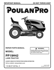 Poulan PP19H42 Parts Manual