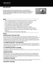 Sony DSC-W610 Marketing Specifications (Green model)