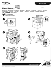 Xerox 5550N Instruction Sheet - Installing Flash Memory