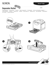 Xerox 6130N Instruction Sheet - Separator Roller