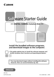 Canon A2100 Software Starter Guide
