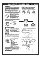 Casio GW530A-1V Operating Guide