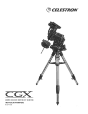 Celestron CGX EQUATORIAL MOUNT AND TRIPOD CGX EQ Mount and Tripod Manual BW