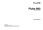 Fluke 983 FE 983 Users Manual