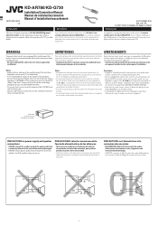 JVC G730 Installation Manual