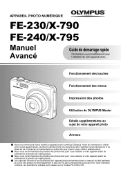 Olympus FE 230 FE-230 Manuel Avancé (Français)