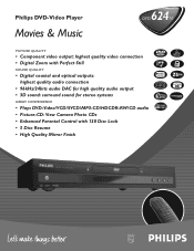 Philips DVD624AT Leaflet