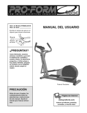 ProForm 485 E Elliptical Spanish Manual