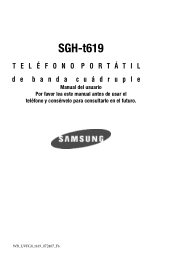 Samsung T619 User Manual (SPANISH)