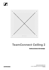Sennheiser TeamConnect Ceiling 2 Instrucciones de montaje y de manejo TeamConnect Ceiling 2 PDF