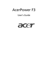 Acer Power F3 User Manual