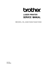 Brother International HL 820 Service Manual
