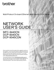 Brother International DCP-9040CN Network Users Manual - English