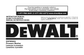 Dewalt DXPW3835 Instruction Manual