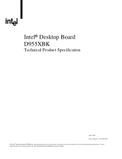 Intel D955XBK Product Specification