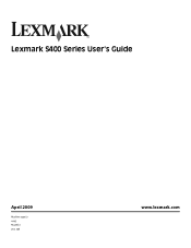 Lexmark S405 User Guide