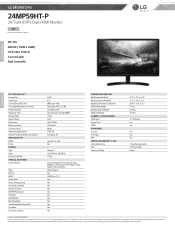 LG 24MP59HT-P Specification