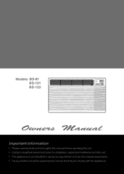 LG BD-81 Owners Manual