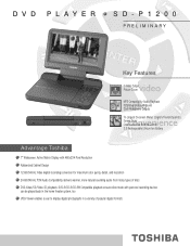 Toshiba SD-P1200 Brochure